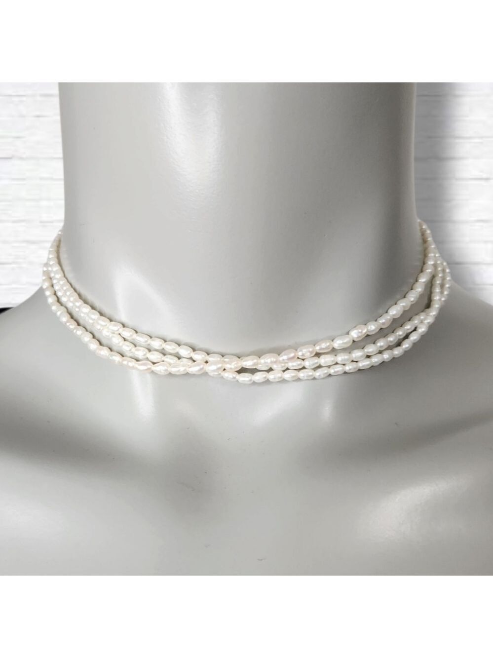 Children's Rice Pearl Necklace And Bracelet 6-Piece Set